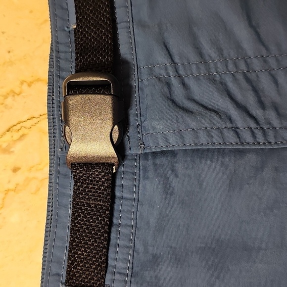 Lands' End Mens Blue Quick Dry Adventure Cargo Shorts Swim Trunks Size XL 40-42 - Picture 4 of 6